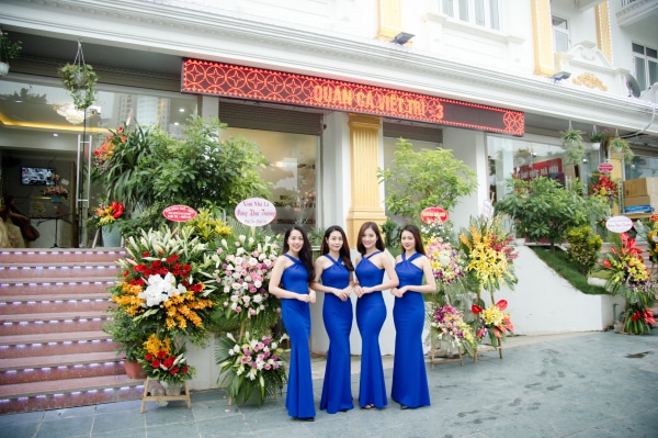 Cung cấp PG ngoại hình đẹp, tại tổ chức lễ khai trương nhà hàng Quán Cá Việt Trì 3
