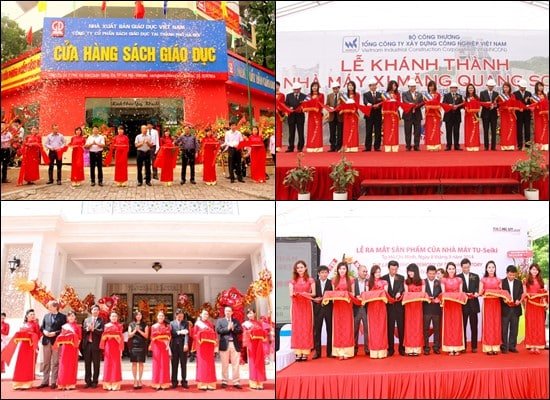 Cho thuê dụng cụ cắt băng khánh thành