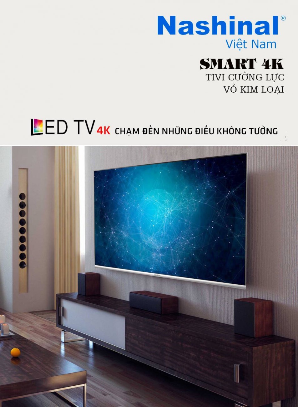 Lên ý tưởng, thiết kế, chụp hình sản phẩm LED TV 4K